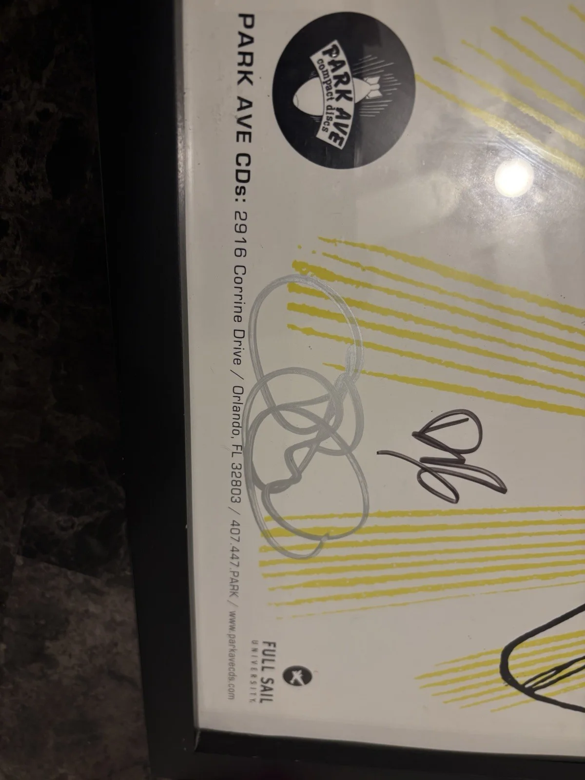 Anberlin Autographed Poster 2010 Elder Emo Warped Tour Era Band Print Dark Is, изображение 4