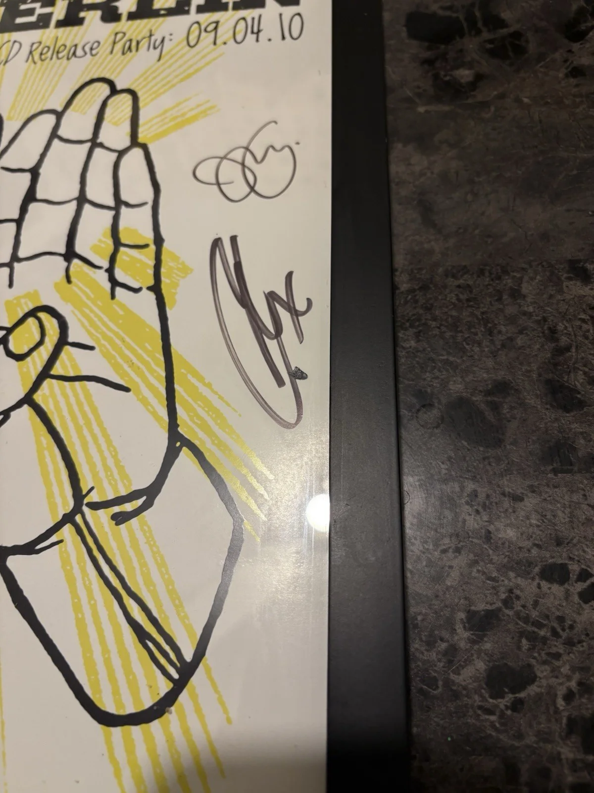 Anberlin Autographed Poster 2010 Elder Emo Warped Tour Era Band Print Dark Is, изображение 5