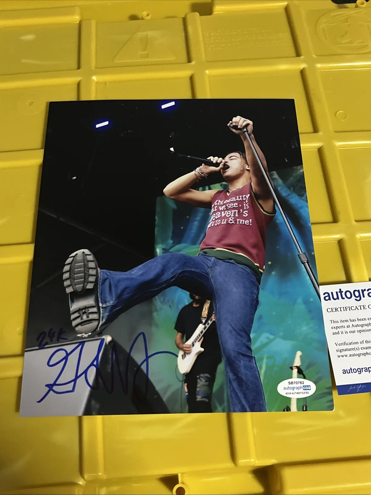 24kGoldn Rapper Signed Autographed Photo ACOA CERTIFIED MOOD Iann Dior, изображение 4