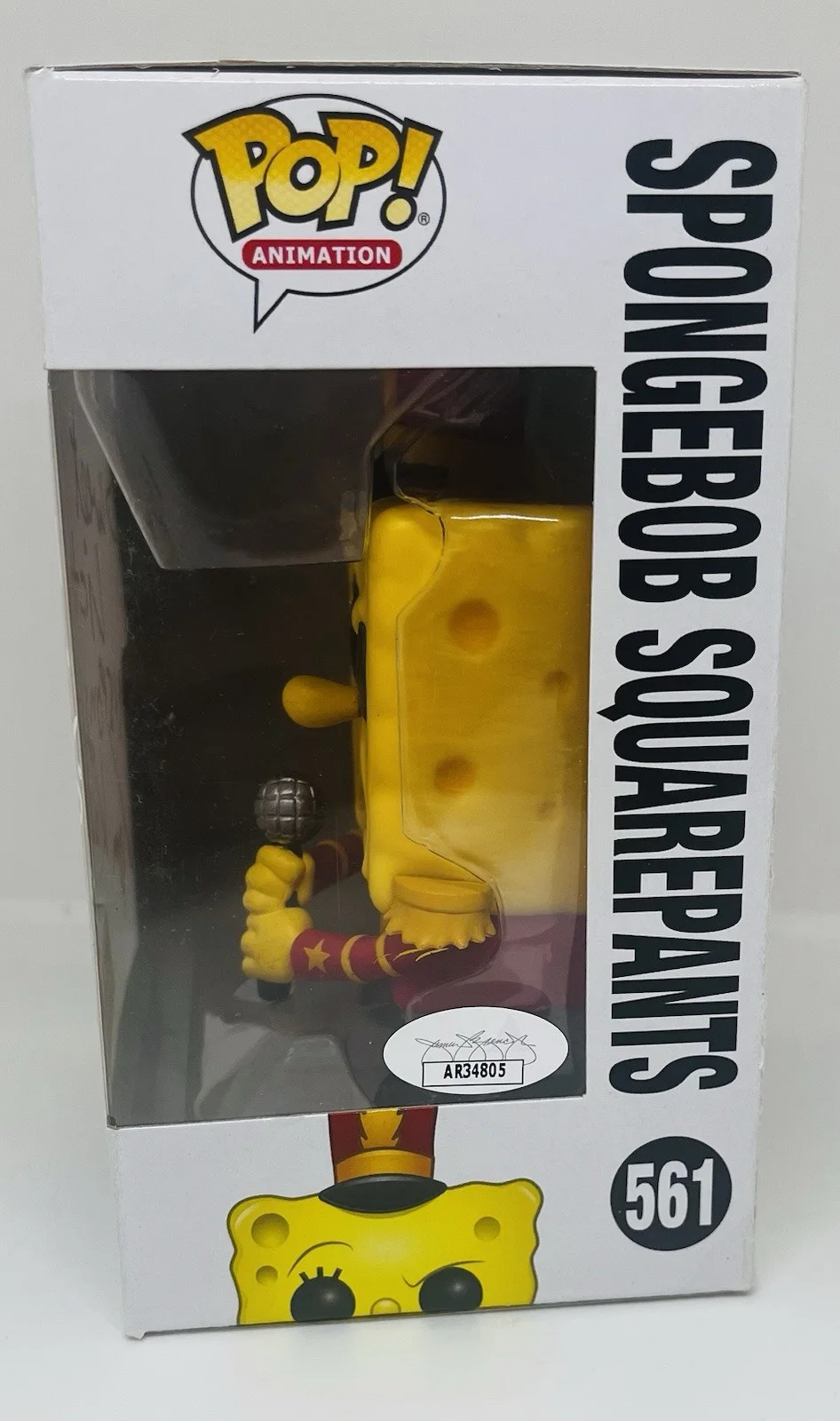 TOM KENNY — TOM KENNY SIGNED SPONGEBOB SQUAREPANTS POP FUNKO FIGURE HOT TOPIC JSA COA, image 3