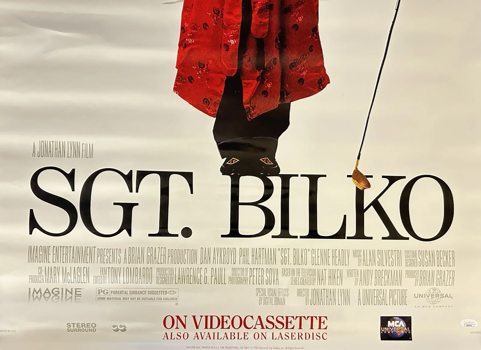 Steve Martin — Steve Martin Signed Sgt. Bilko 27x40 Orginal Poster Autographed JSA COA, изображение 4