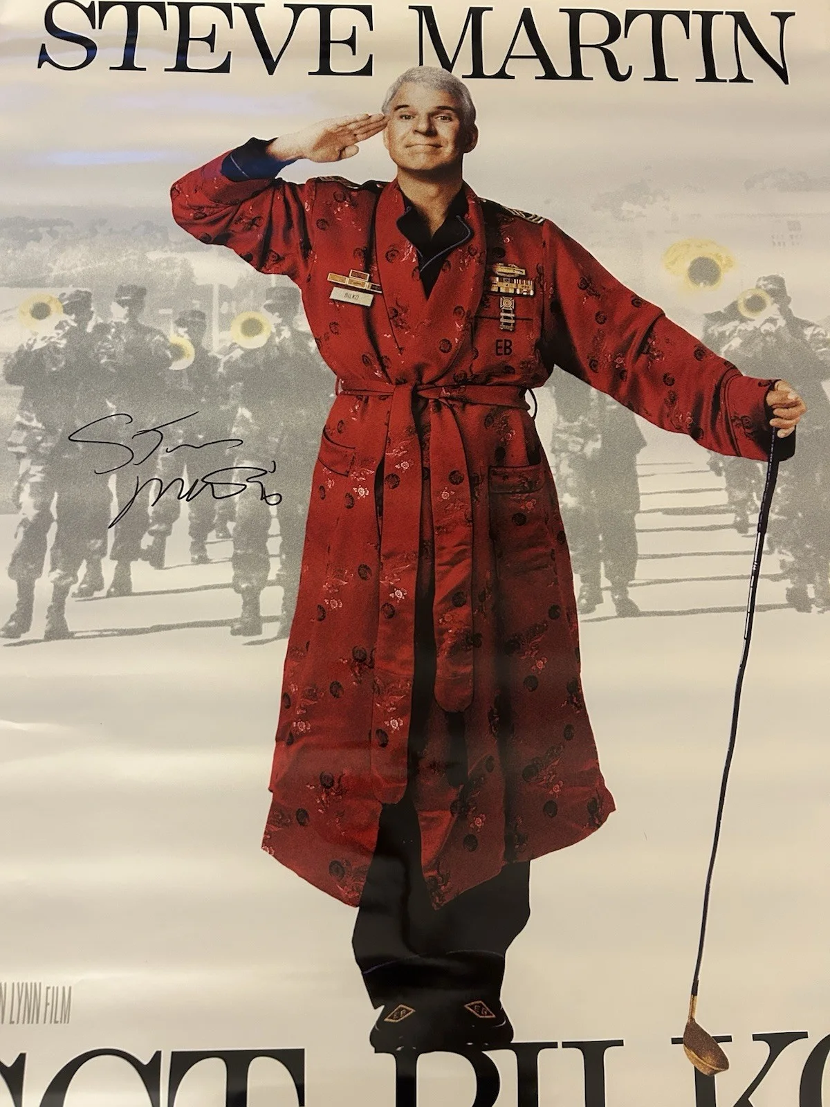 Steve Martin — Steve Martin Signed Sgt. Bilko 27x40 Orginal Poster Autographed JSA COA, изображение 5