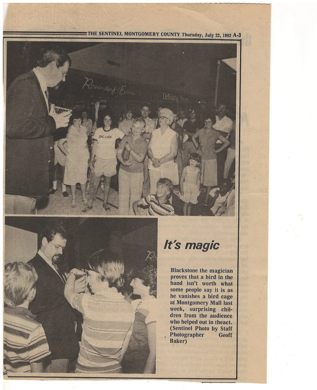 HARRY BLAKSTONE Jr — HARRY BLACKSTONE JR MAGICIAN RARE SIGNED SHOW AD/PROOF, image 2