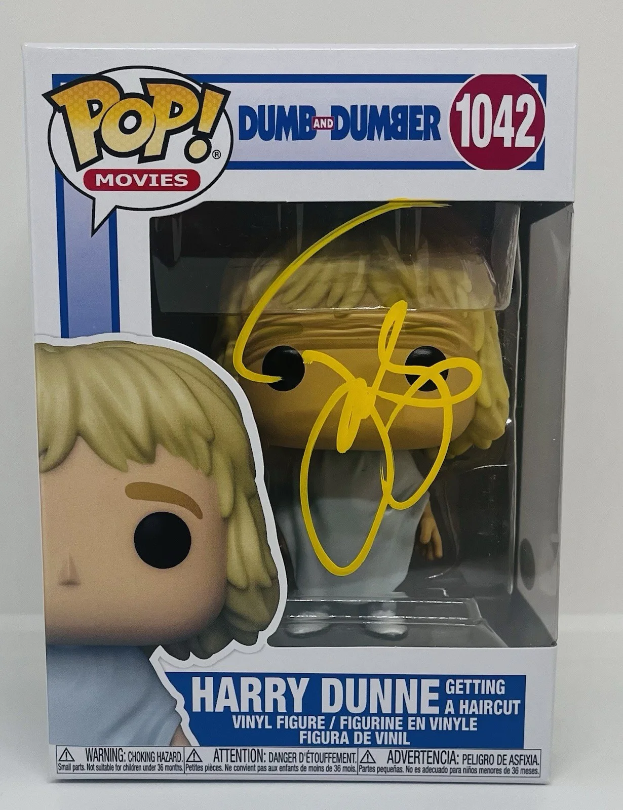JEFF DANIELS — JEFF DANIELS SIGNED HARRY DUNNE POP FUNKO FIGURE DUMB AND DUMBER MOVIE JSA COA, изображение 2