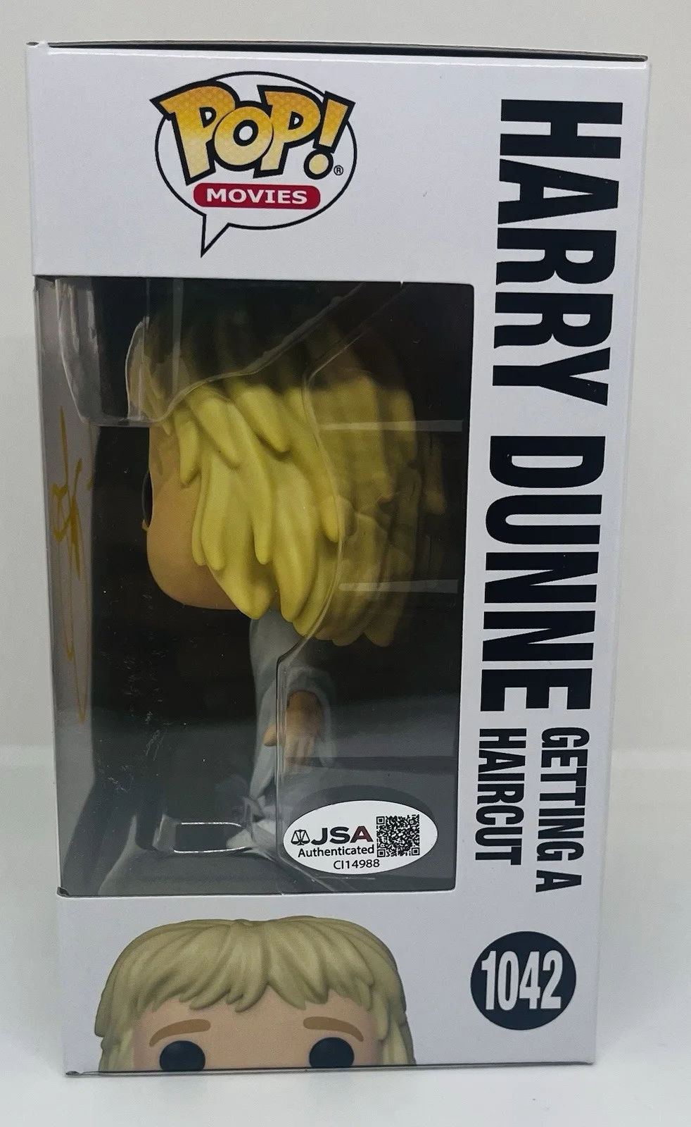 JEFF DANIELS — JEFF DANIELS SIGNED HARRY DUNNE POP FUNKO FIGURE DUMB AND DUMBER MOVIE JSA COA, изображение 3