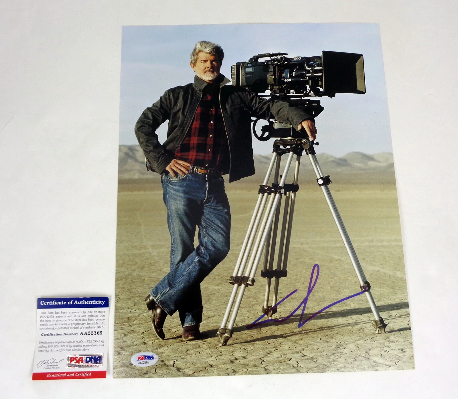 George Lucas — George Lucas Star Wars Indiana Jones Signed Autograph 11x14 Photo PSA/DNA COA
