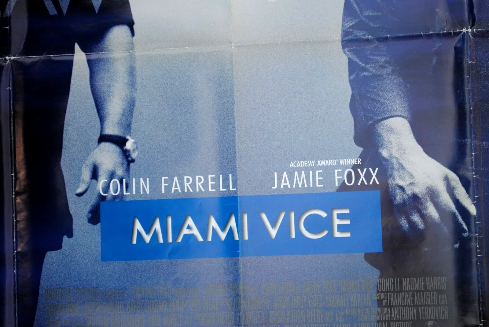 Jamie FOXX & Colin FARRELL in 2006 MIAMI VICE Original QUAD CINEMA FILM POSTER, изображение 2