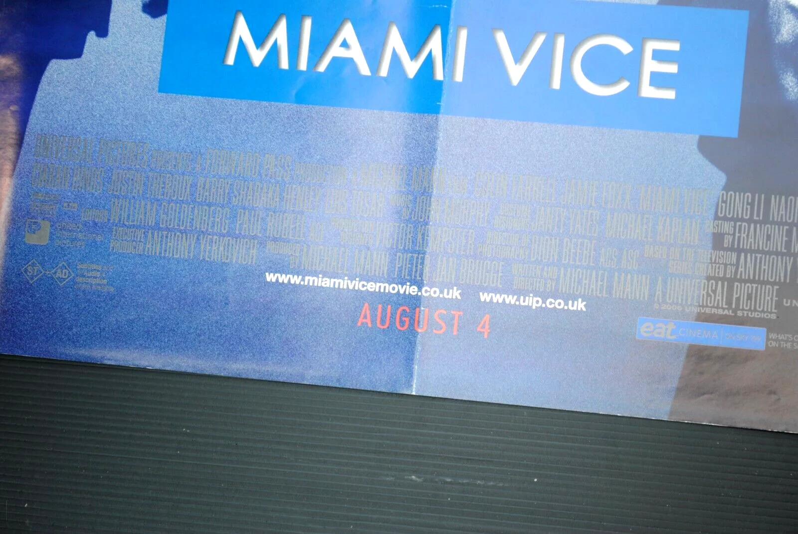 Jamie FOXX & Colin FARRELL in 2006 MIAMI VICE Original QUAD CINEMA FILM POSTER, изображение 5
