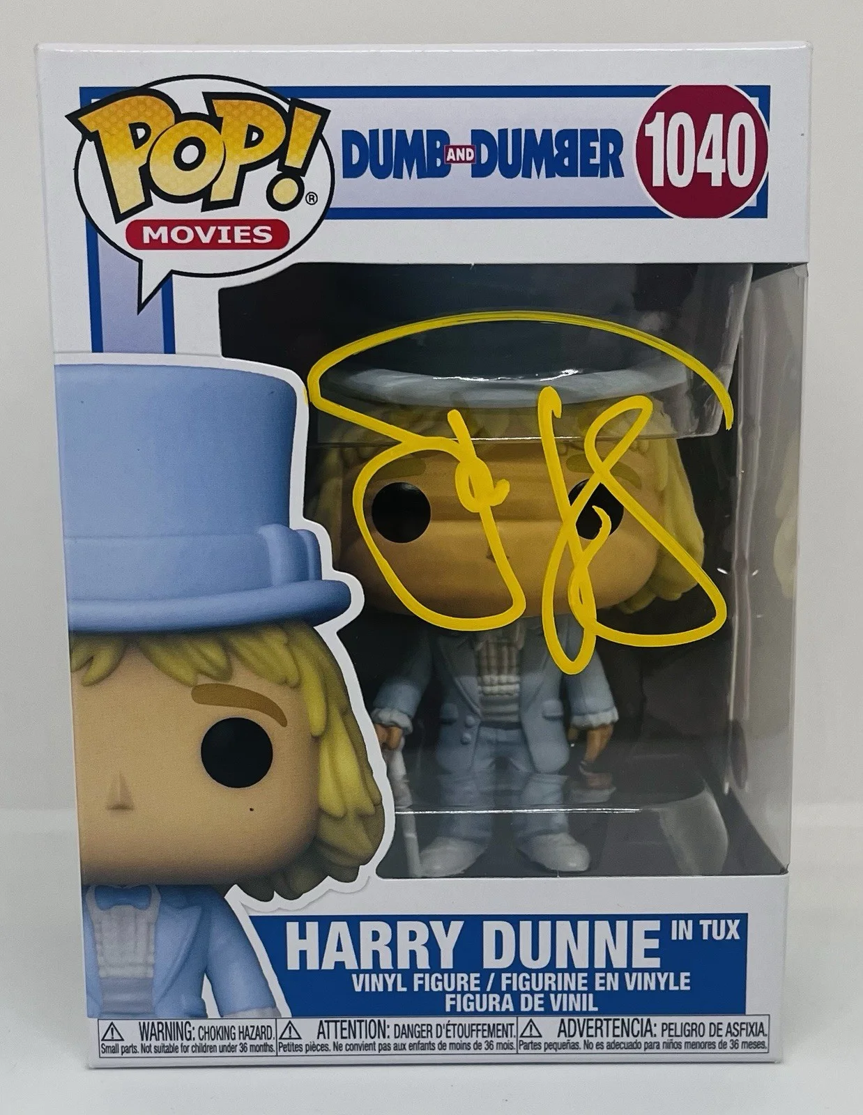 JEFF DANIELS — JEFF DANIELS SIGNED HARRY DUNNE POP FUNKO FIGURE DUMB AND DUMBER MOVIE JSA COA, изображение 2