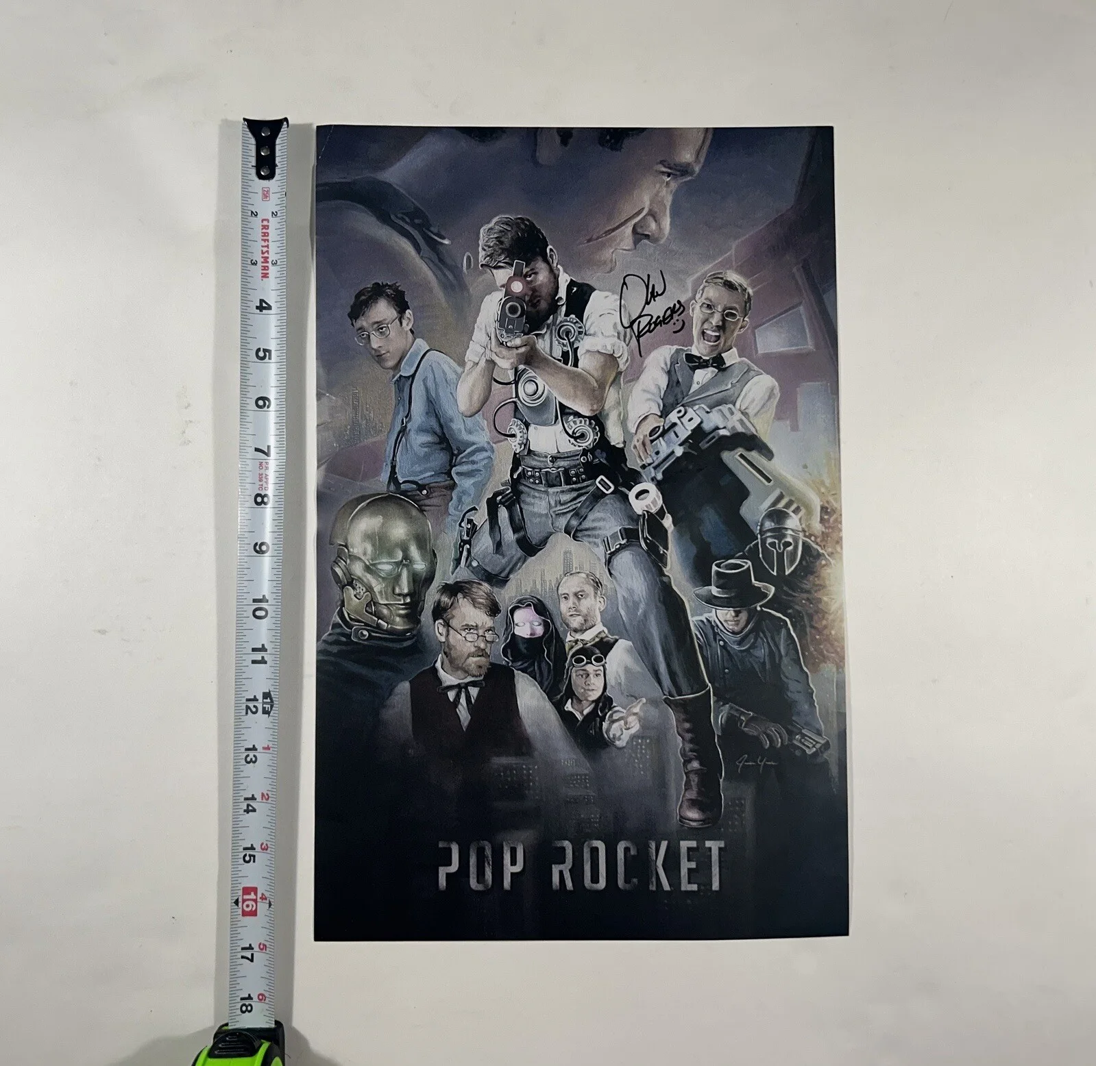 Olan Rogers — Exclusive Olan Rogers Pop Rocket Signed Poster 11x17 Autograph YouTube Star Wars, image 4