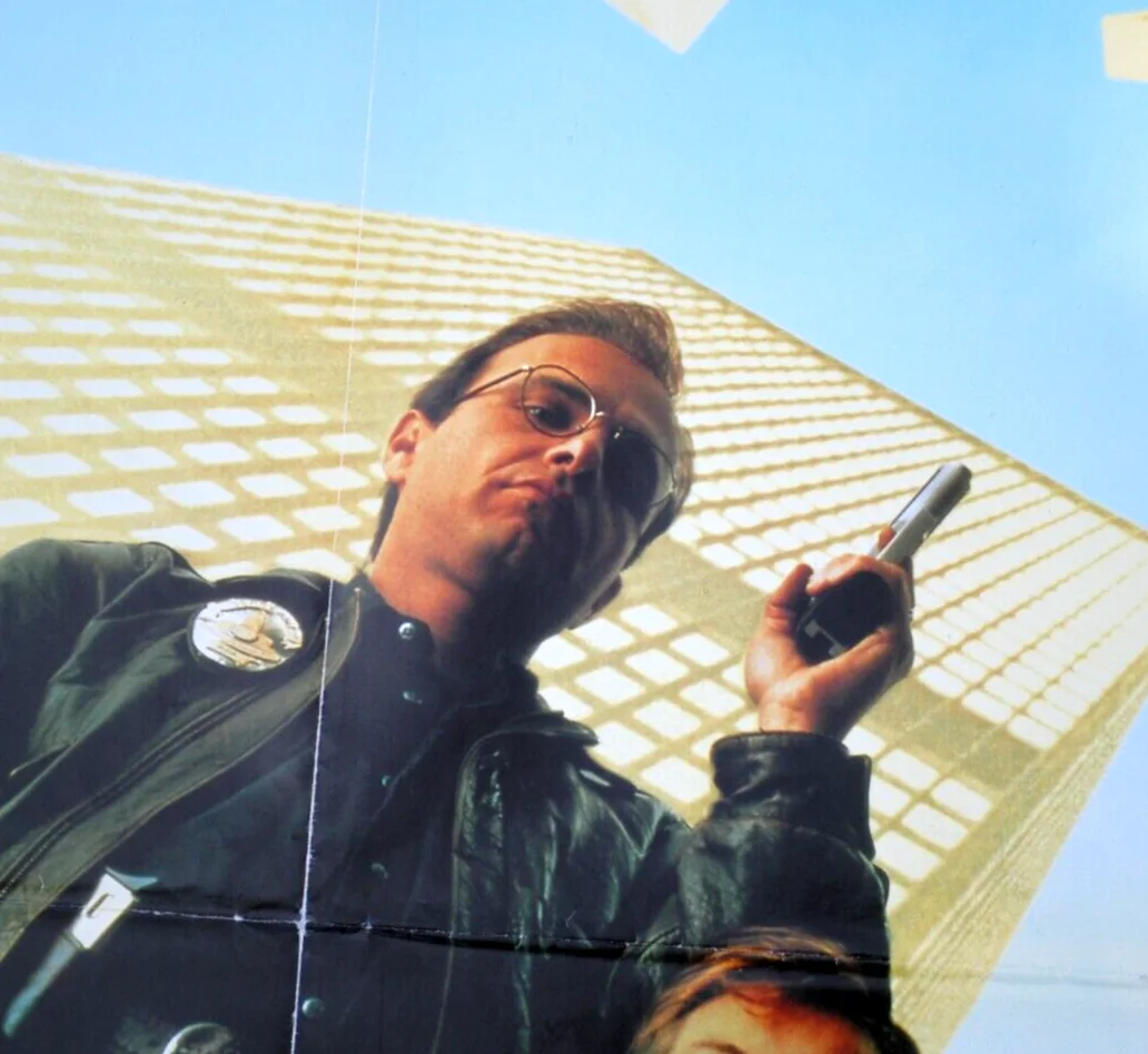 Brian DENNEHY & J. PANTOLIANO in 1990 BLUE HEAT Original QUAD CINEMA FILM POSTER, image 3