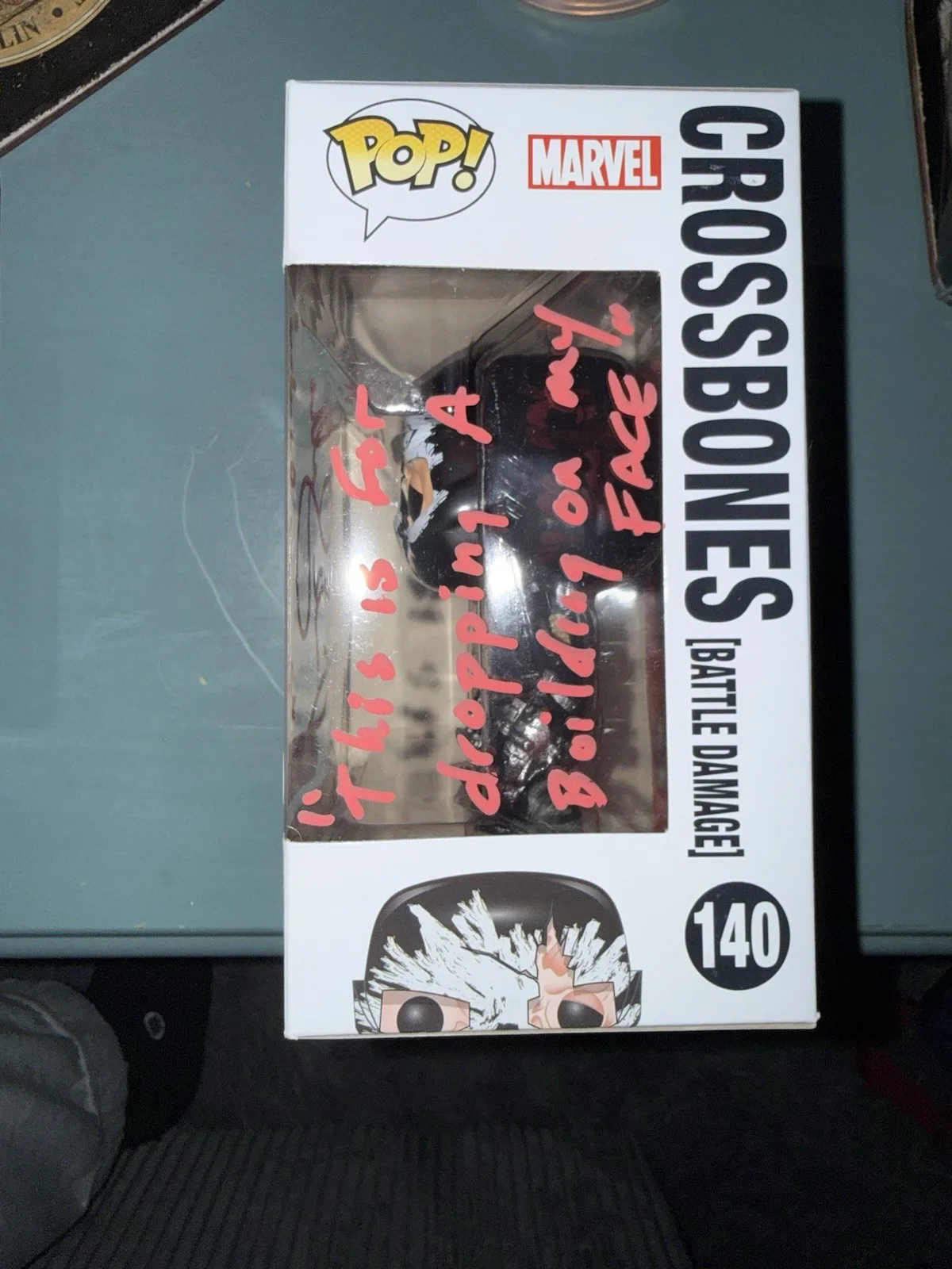 Frank Grillo — Frank Grillo Marvel Auto SIGNED Crossbones Exc Target Funko Pop W/ Quote & C.N., изображение 4