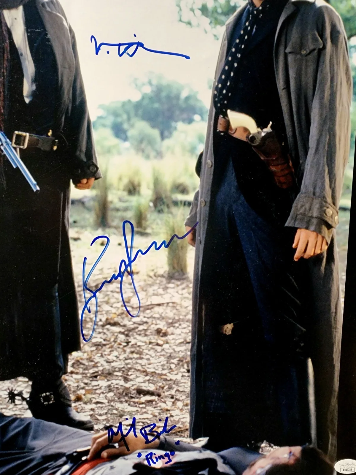 RARE 1/1 Tombstone Cast Signed JSA Kurt Russell Val Kilmer Michael Biehn 16x20, image 2