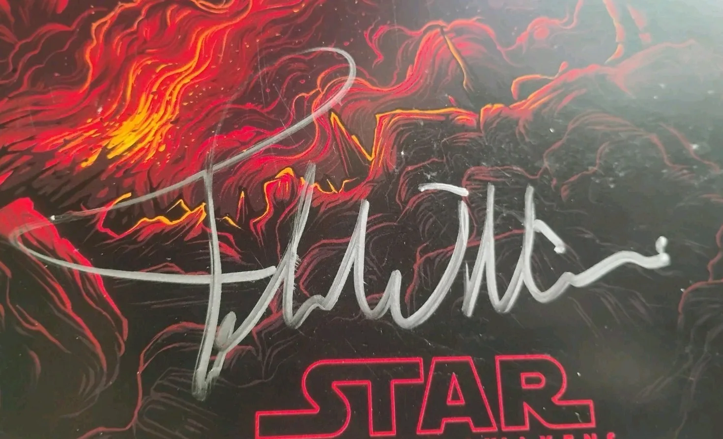 John Williams — JOHN WILLIAMS ICONIC STAR WARS THE FORCE AWAKENS 10X13 MOVIE POSTER SIGNED PROOF, image 2