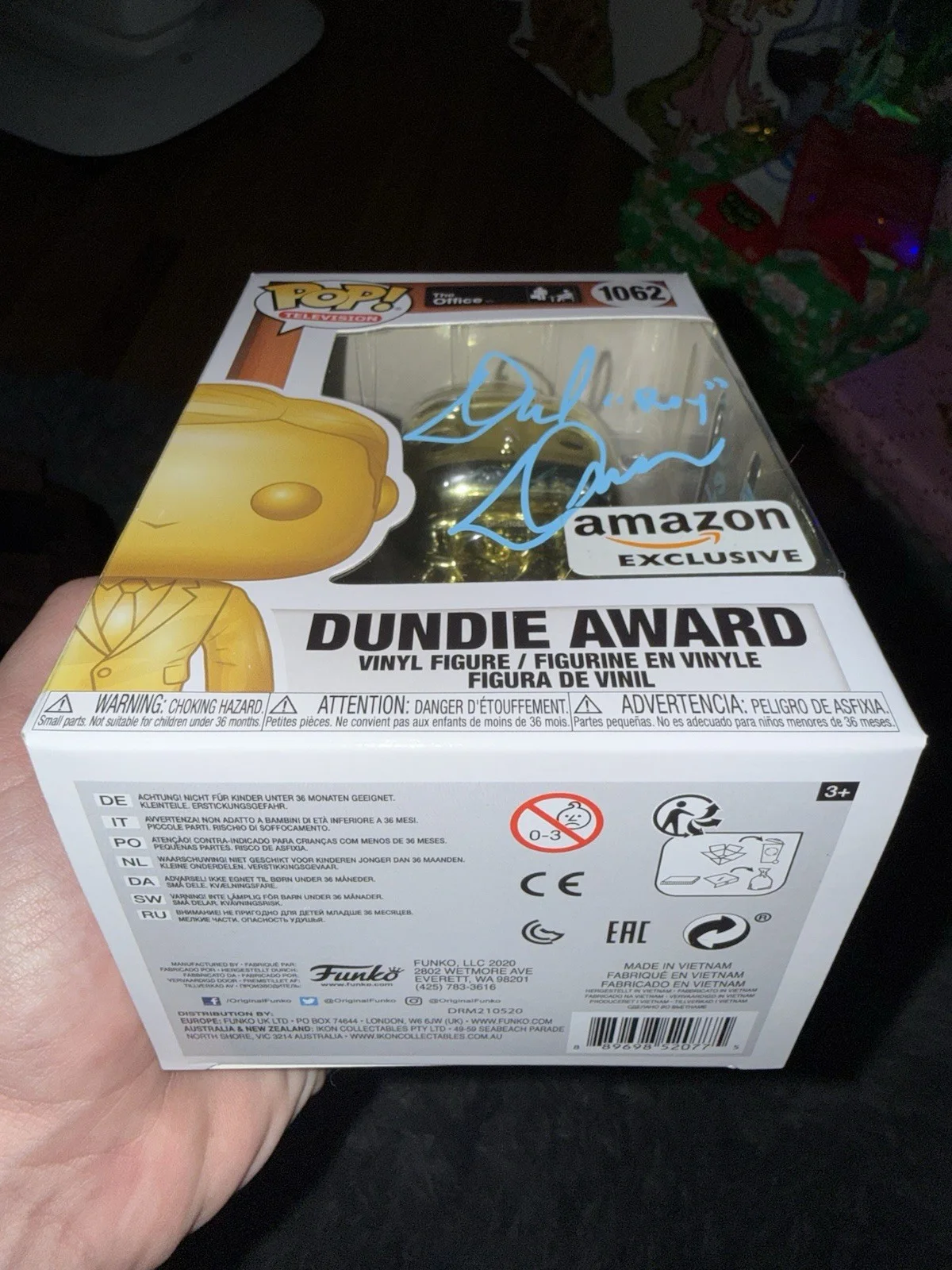 David Denman — David Denman “Roy” The Office DundIe Award Signed Autographed Funko Pop W/Quote, изображение 5
