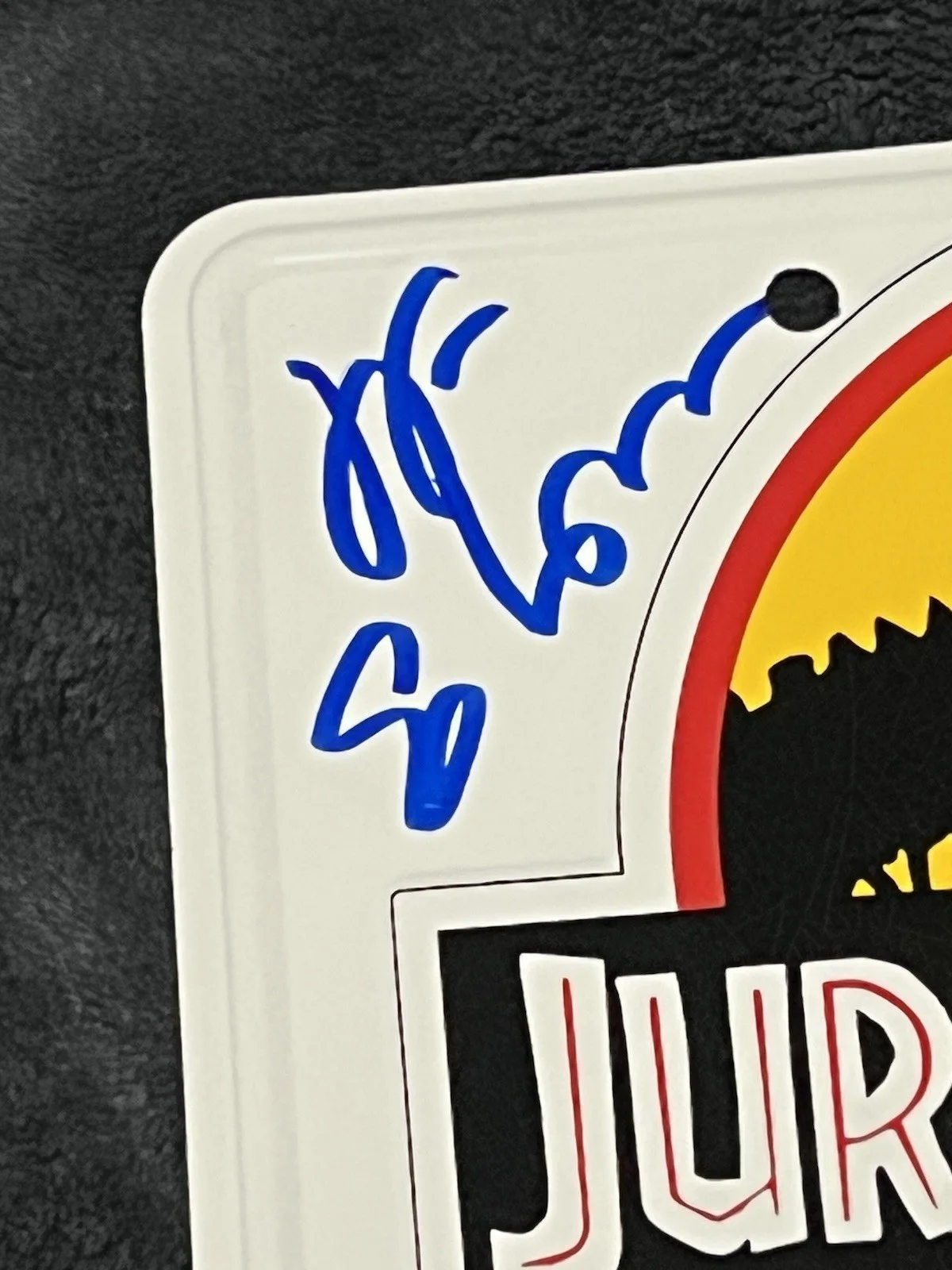 Jeff Goldblum — Jurassic Park Jeff Goldblum Signed License Plate Celebrity Authentics COA, изображение 2