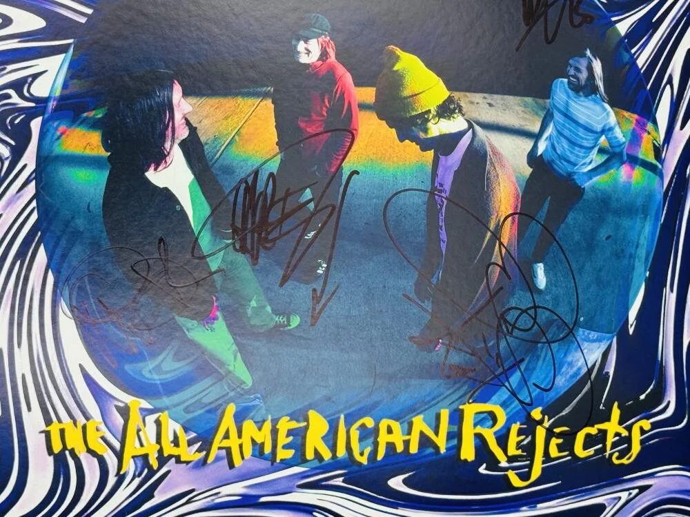 TYSON RITTER, NICK WHEELER, MIKE KENNERTY, CHRIS GAYLOR — ALL AMERICAN REJECTS SIGNED 2025 L/E SANDBOX VINYL RECORD TYSON RITTER BAS K08, image 2