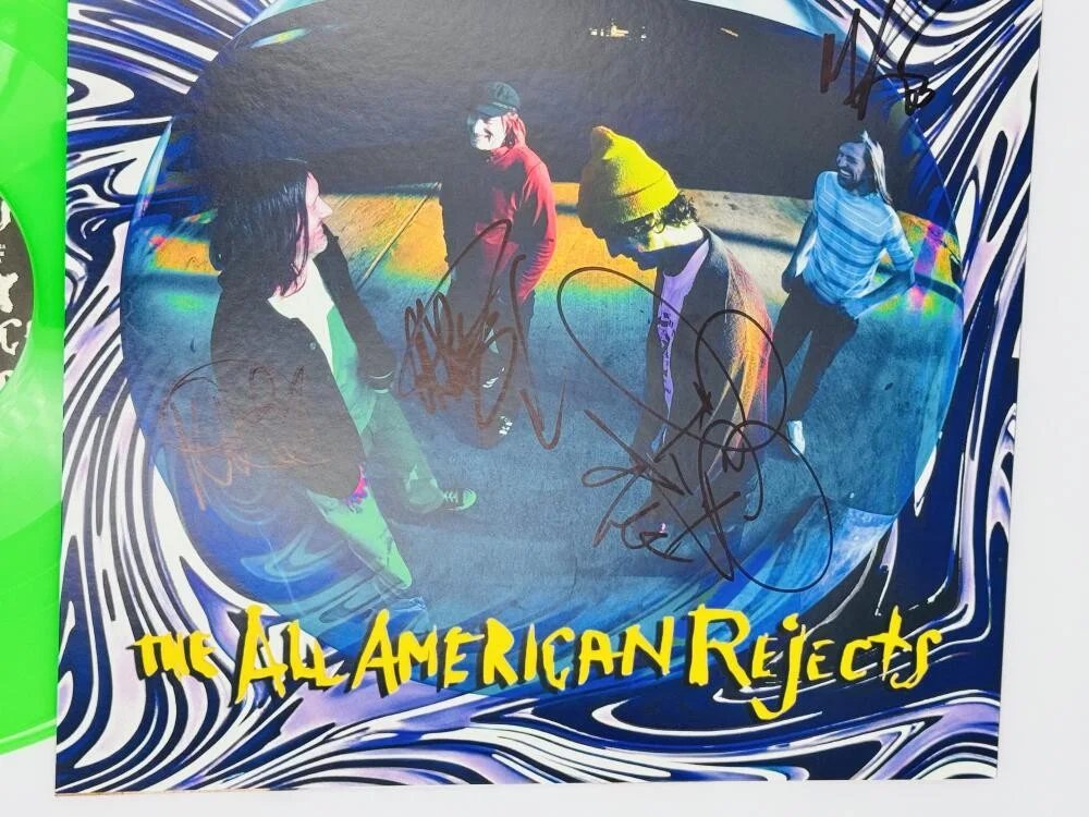 TYSON RITTER, NICK WHEELER, MIKE KENNERTY, CHRIS GAYLOR — ALL AMERICAN REJECTS SIGNED 2025 L/E SANDBOX VINYL RECORD TYSON RITTER BAS K09, image 2
