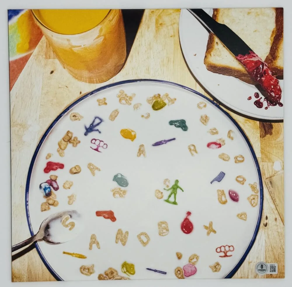 TYSON RITTER, NICK WHEELER, MIKE KENNERTY, CHRIS GAYLOR — ALL AMERICAN REJECTS SIGNED 2025 L/E SANDBOX VINYL RECORD TYSON RITTER BAS K10, изображение 3