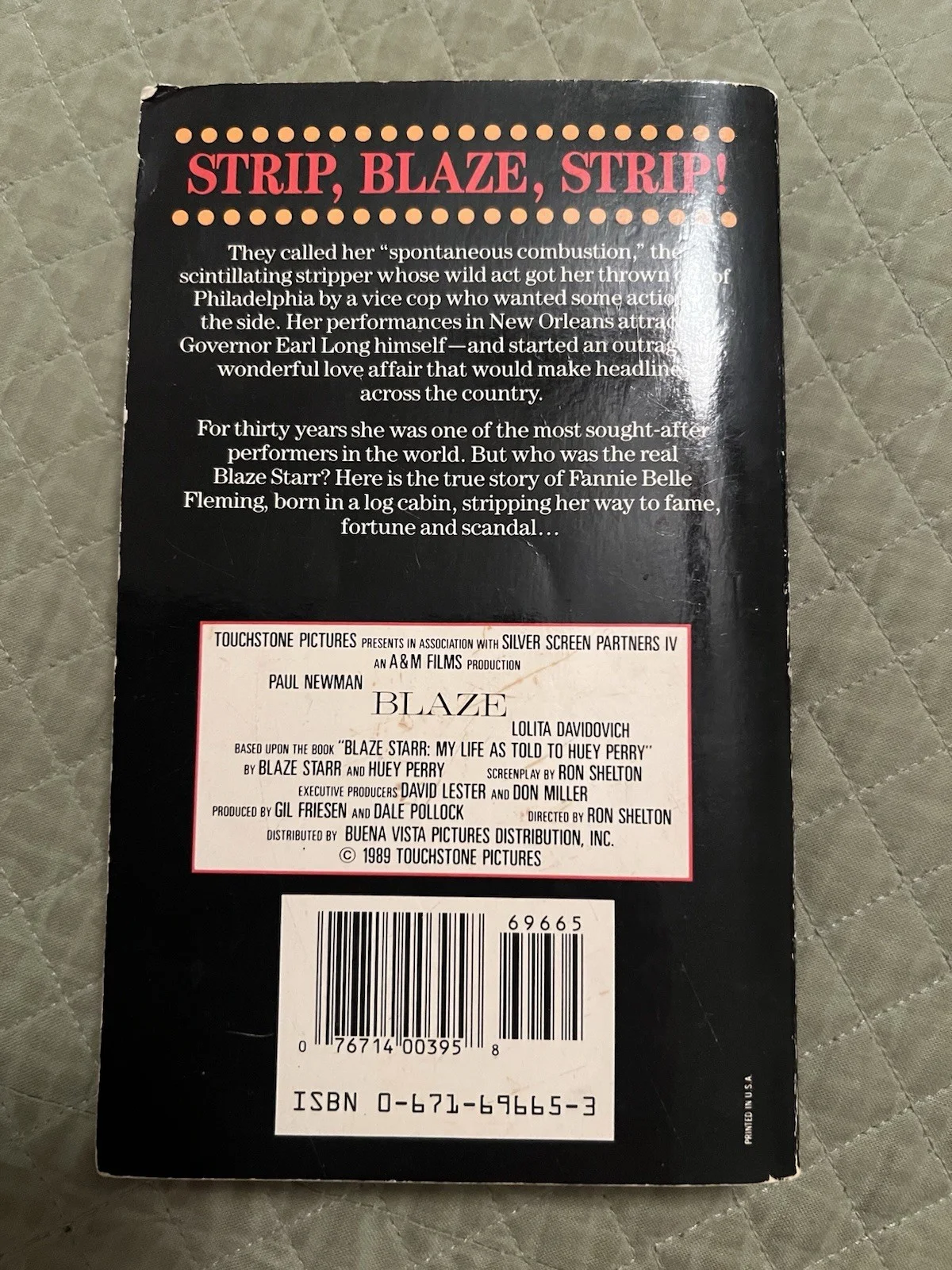 BLAZE STARR ORIGINAL SIGNED Autobiography Movie Blaze 2xs Signed, image 5