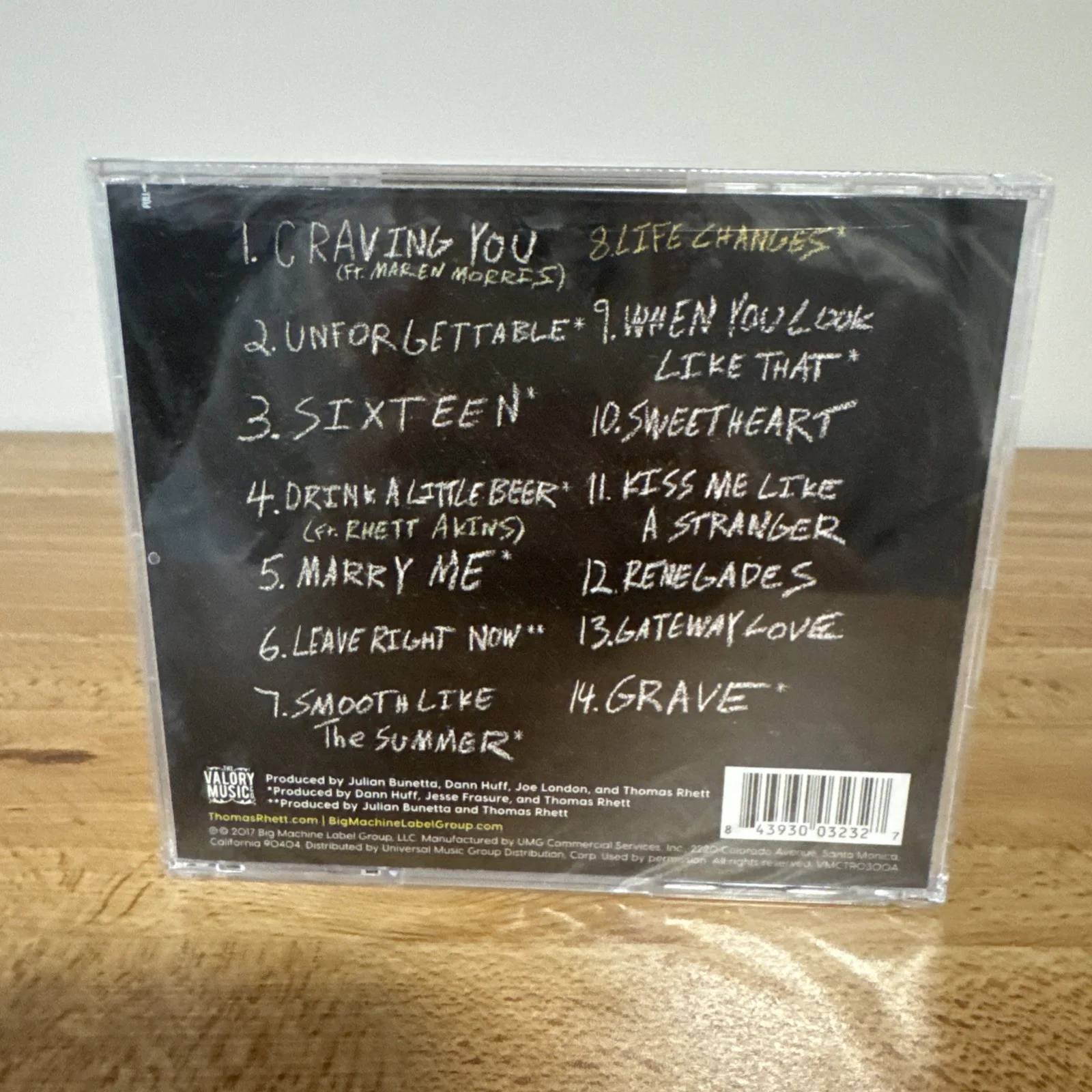 Thomas Rhett SIGNED/ AUTOGRAPHED “Life Changes” Album Flats Sealed CD, image 5