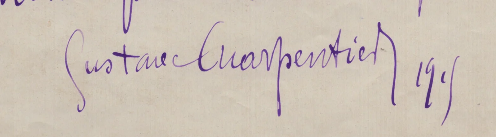 Gustave Charpentier — GUSTAVE CHARPENTIER - PHOTOGRAPH SIGNED, image 2