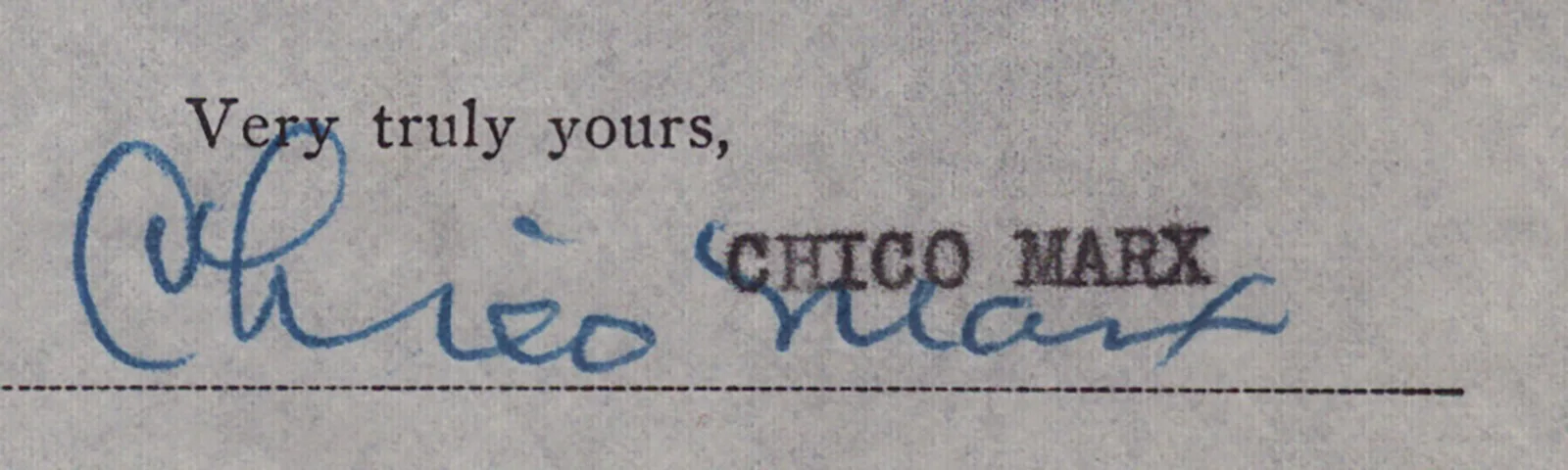 Chico Marx — CHICO (LEONARD) MARX - CONTRACT DOUBLE SIGNED 04/28/1948, image 3