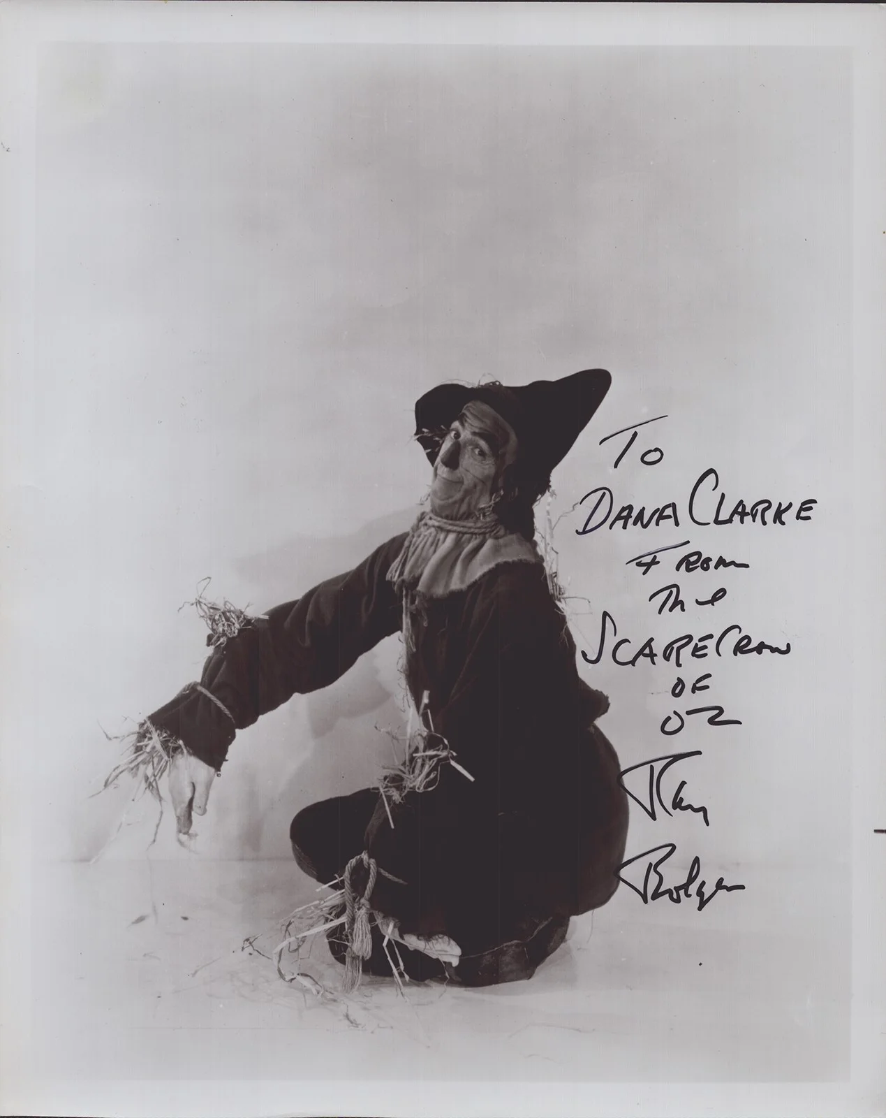 Ray Bolger — RAY BOLGER - AUTOGRAPHED INSCRIBED PHOTOGRAPH