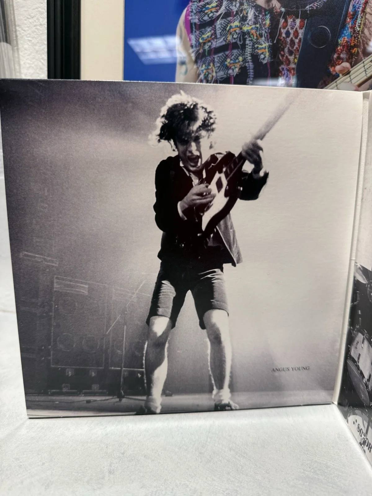 Angus Young Autographed “Back In Black “AC/DC Oversized CD, JSA, image 4