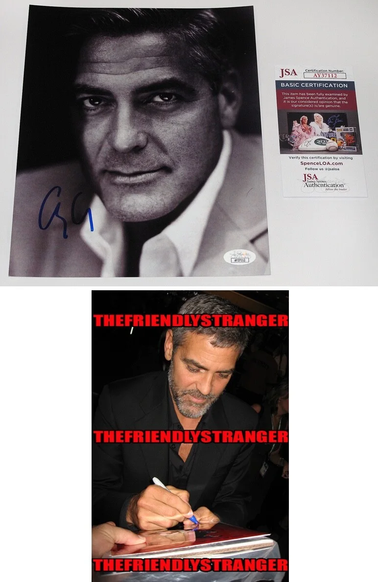 GEORGE CLOONEY — George Clooney signed Autographed 8x10 Photo SEXY a JAY KELLY Ocean's 11 JSA COA
