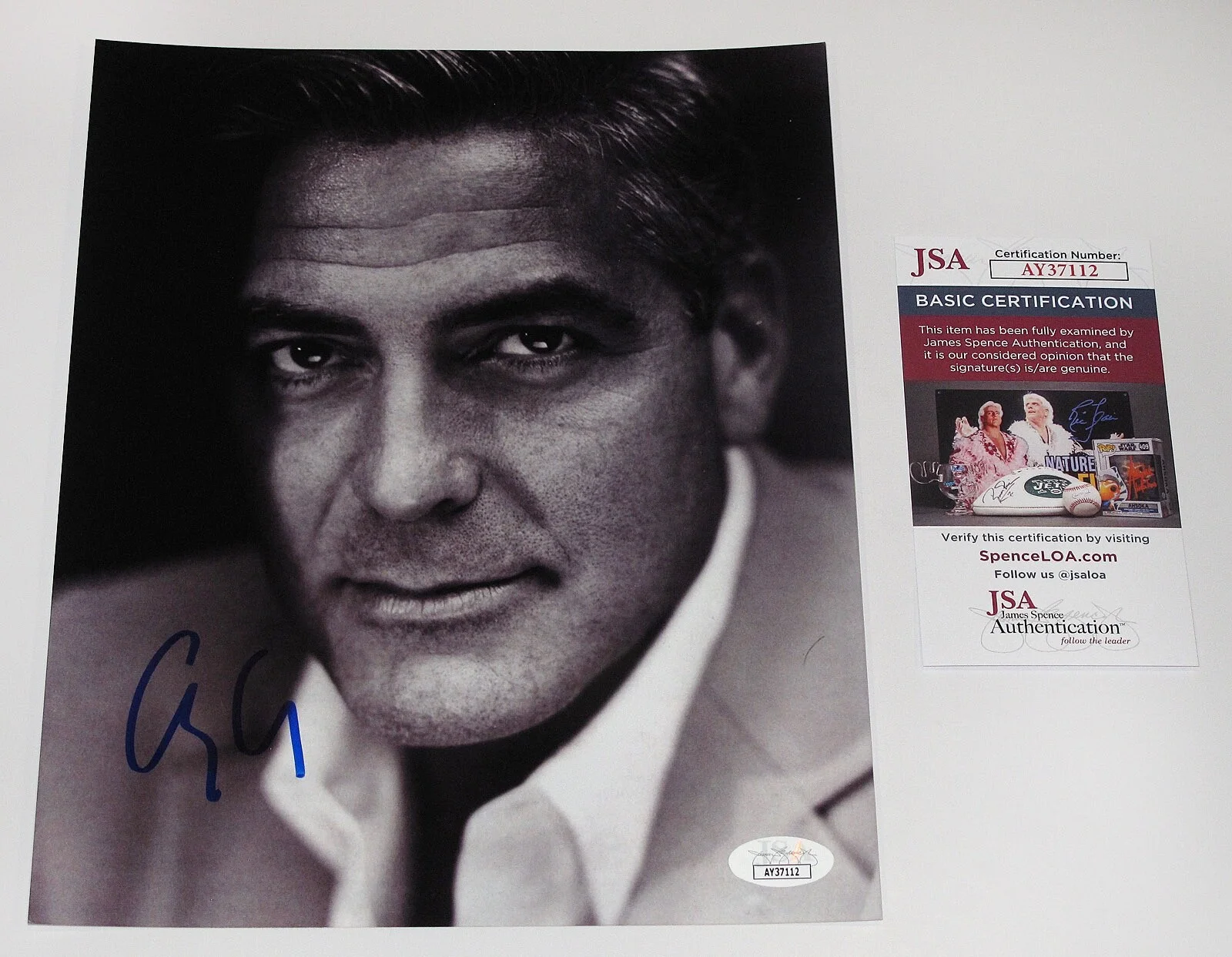 GEORGE CLOONEY — George Clooney signed Autographed 8x10 Photo SEXY a JAY KELLY Ocean's 11 JSA COA, изображение 4