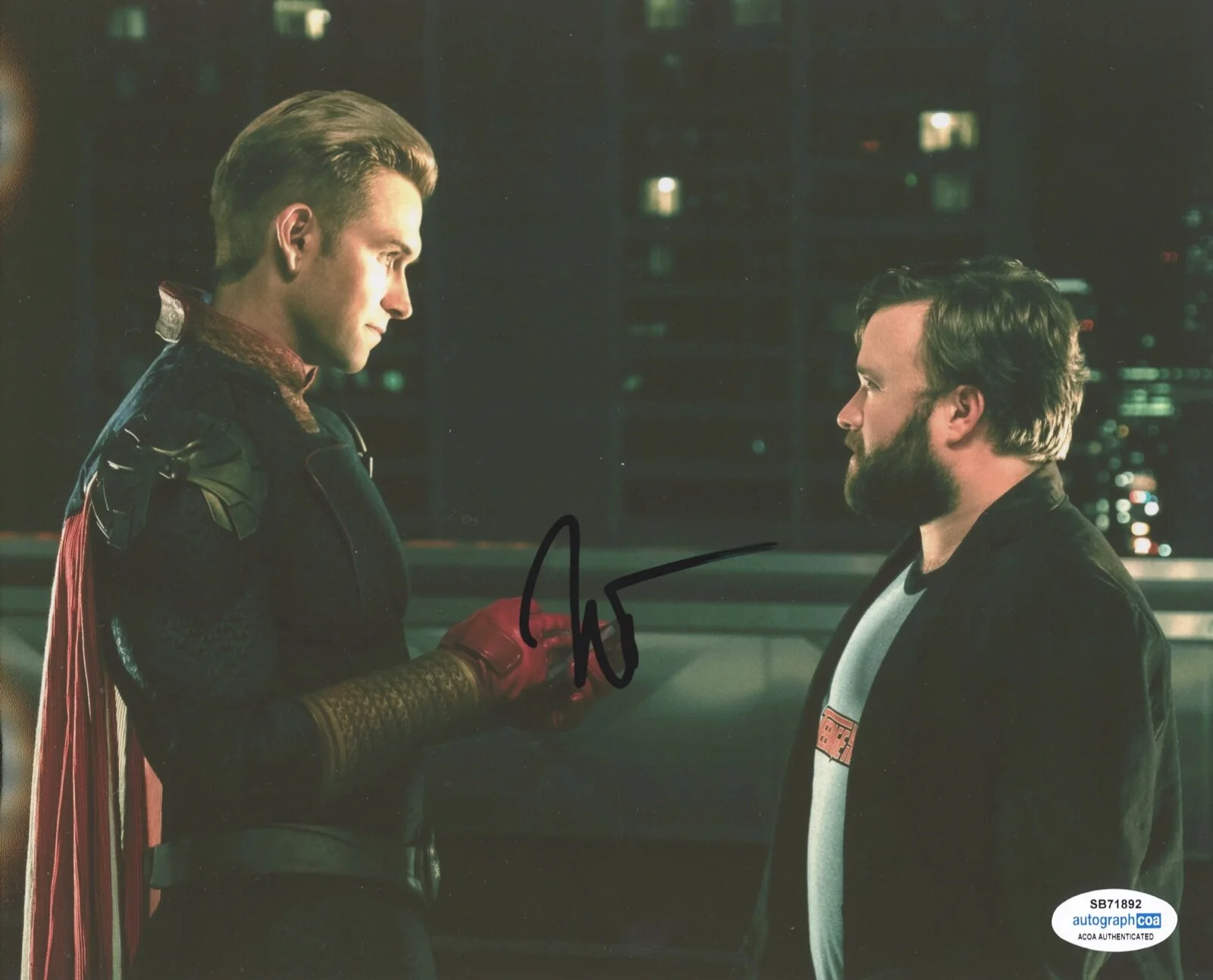 HALEY JOEL OSMENT — Haley Joel Osment signed "THE BOYS" 8x10 Photo EXACT PROOF b Homelander ACOA COA, изображение 4