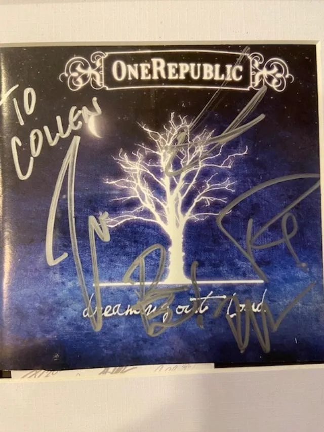 OneRepublic Dreaming Out Loud JSA Signed Framed Autograph CD Booklet Ryan Tedder, image 2