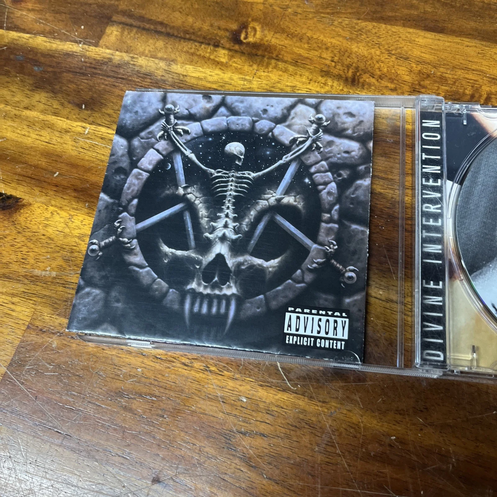 Kerry King Signed CD Divine Intervention SLAYER Metal Rock, image 2