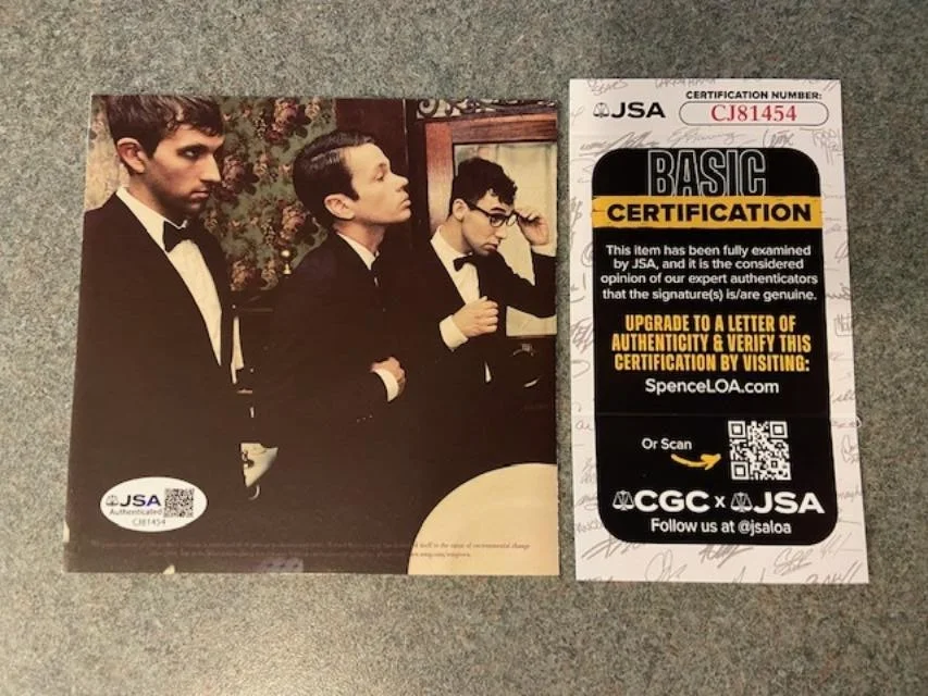 Fun JSA Signed Framed Autograph Some Nights CD Booklet, image 4