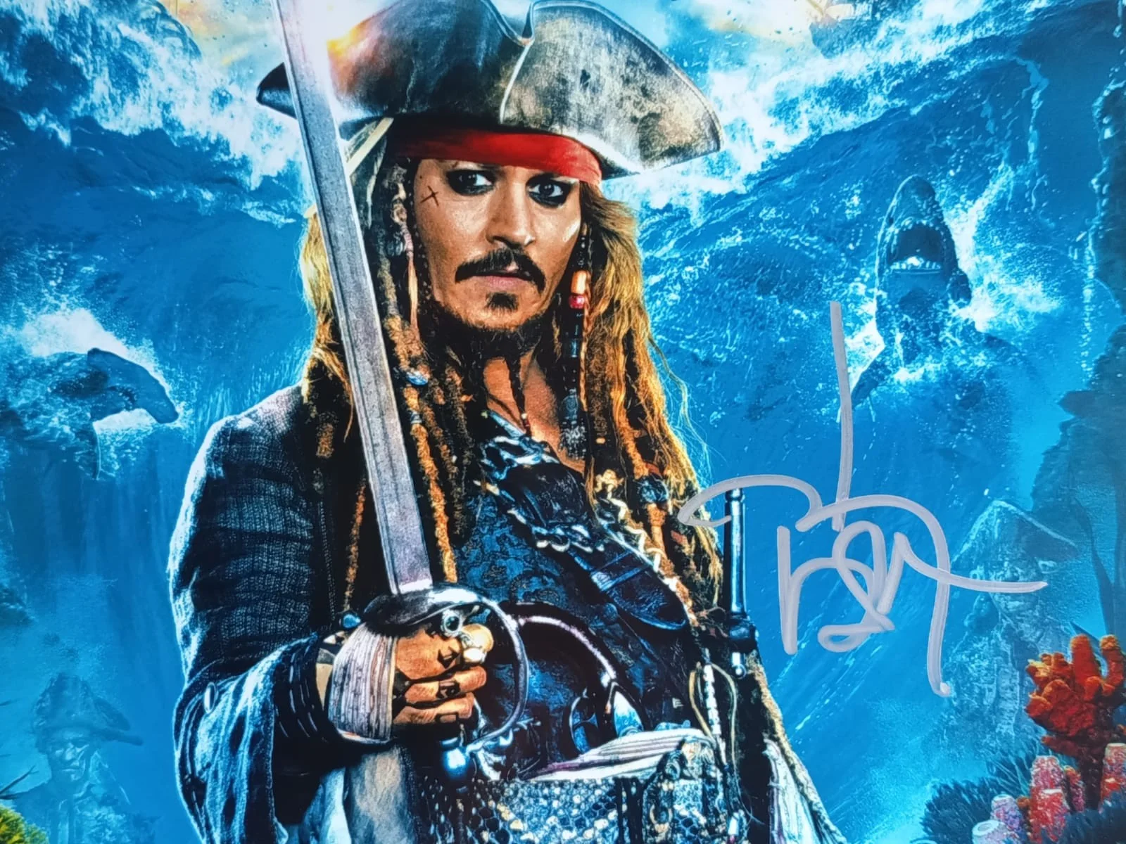 Jhonny Deep — Jhonny Deep Hand Signed Photo - Pirates of the Caribbean + COA, изображение 3