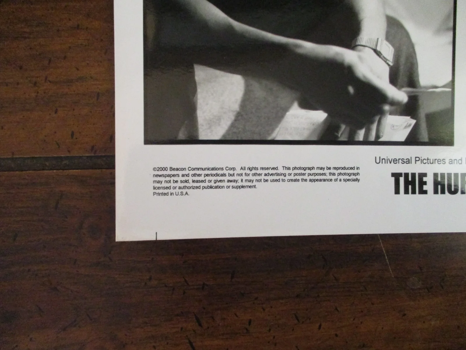 "THE HURRICANE"/Denzel Washington/1999 10 x 8 Glossy Black and White Press Photo, изображение 3