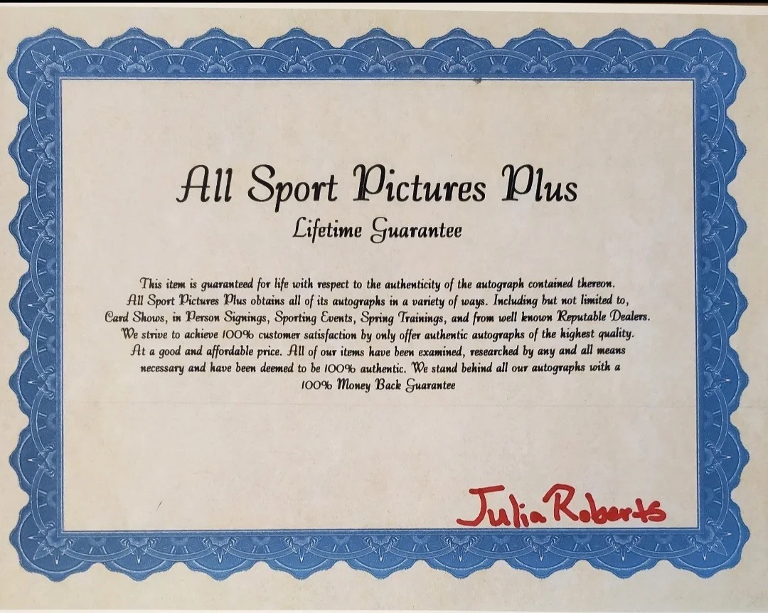 Julia Roberts — JULIA ROBERTS SIGNED AUTOGRAPHED PHOTO "PRETTY WOMAN" MOVIE 8X10 COA, изображение 2