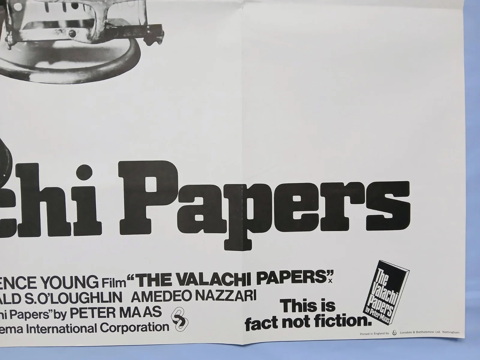 THE VALACHI PAPERS (1972) original UK quad poster - Terence Young Mafia thriller, изображение 5