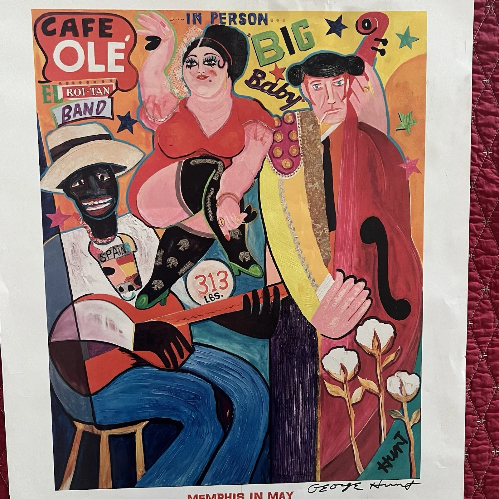 *Rare *Memphis In May *2007 *Beale Street Music Festival *Poster *Artist Signed, изображение 3