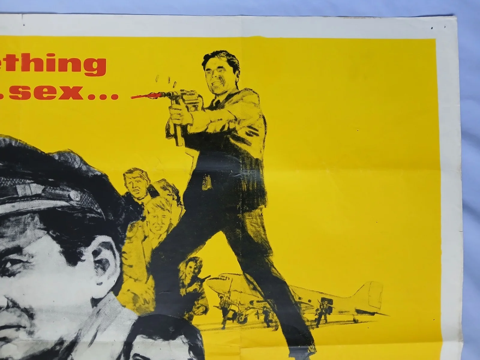 THE HELL WITH HEROES (1968) original UK quad poster - WW2 action thriller, изображение 3
