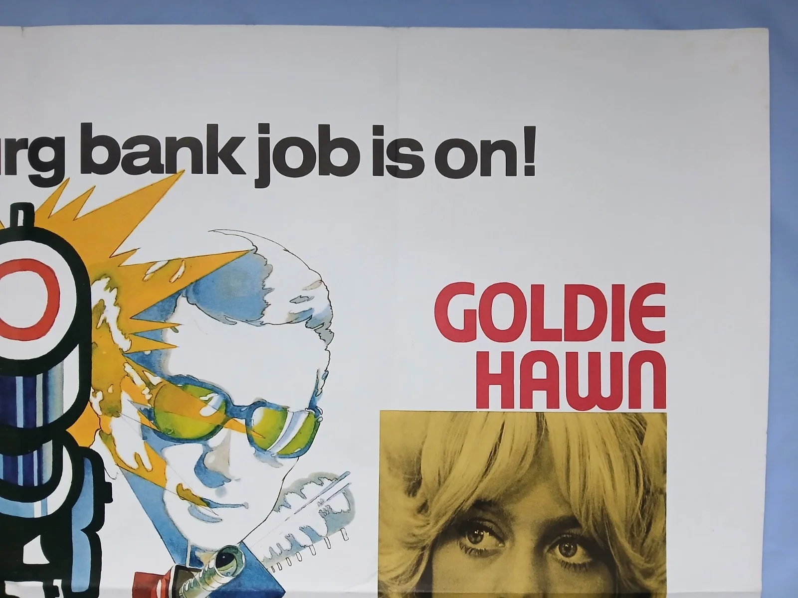THE HEIST (1971) original UK quad poster -Warren Beatty, Goldie Hawn, Gert Frobe, изображение 3