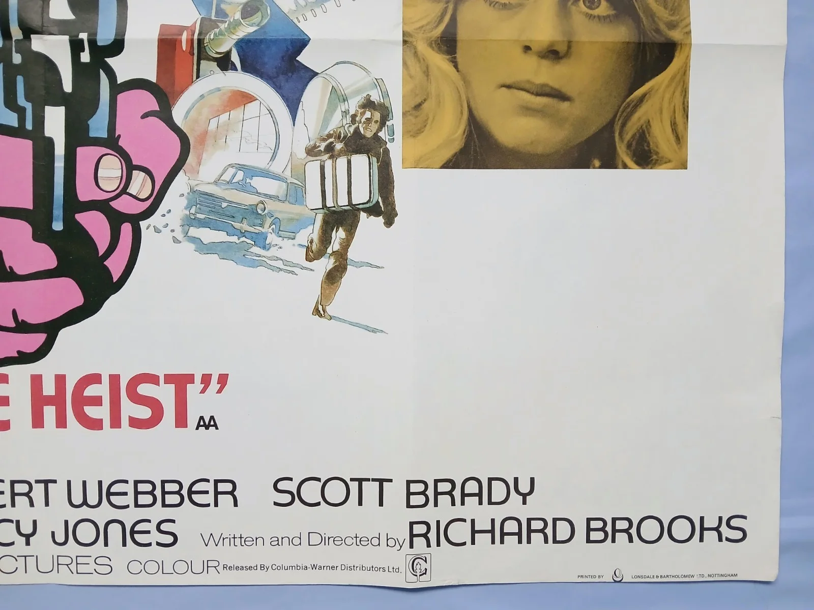 THE HEIST (1971) original UK quad poster -Warren Beatty, Goldie Hawn, Gert Frobe, изображение 5