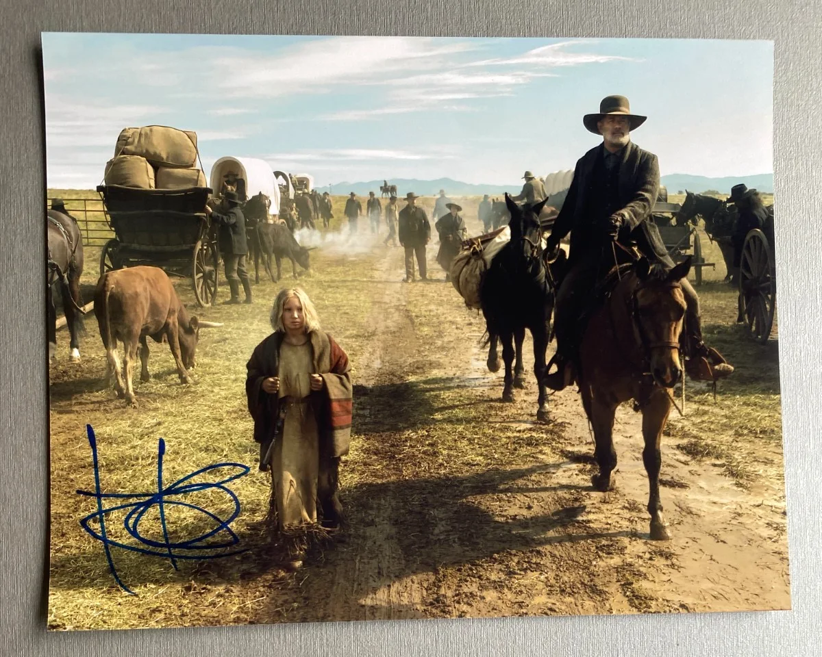 Rainer Schöne — HELENA ZENGEL "News of The World" German actress in person autograph photo 8x10