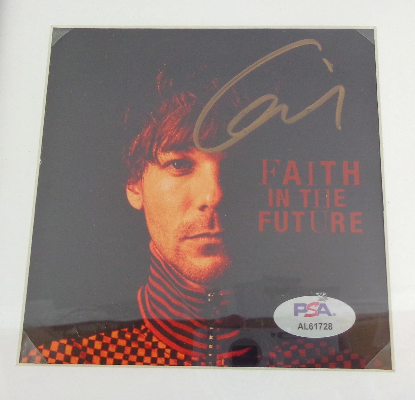 Louis Tomlinson Signed Autograph Faith In The Future CD Framed PSA/DNA COA, изображение 2