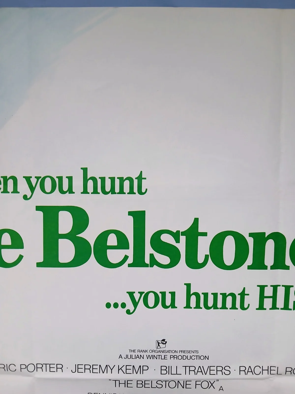 THE BELSTONE FOX (1973) original UK quad poster - Brian Bysouth art, изображение 4
