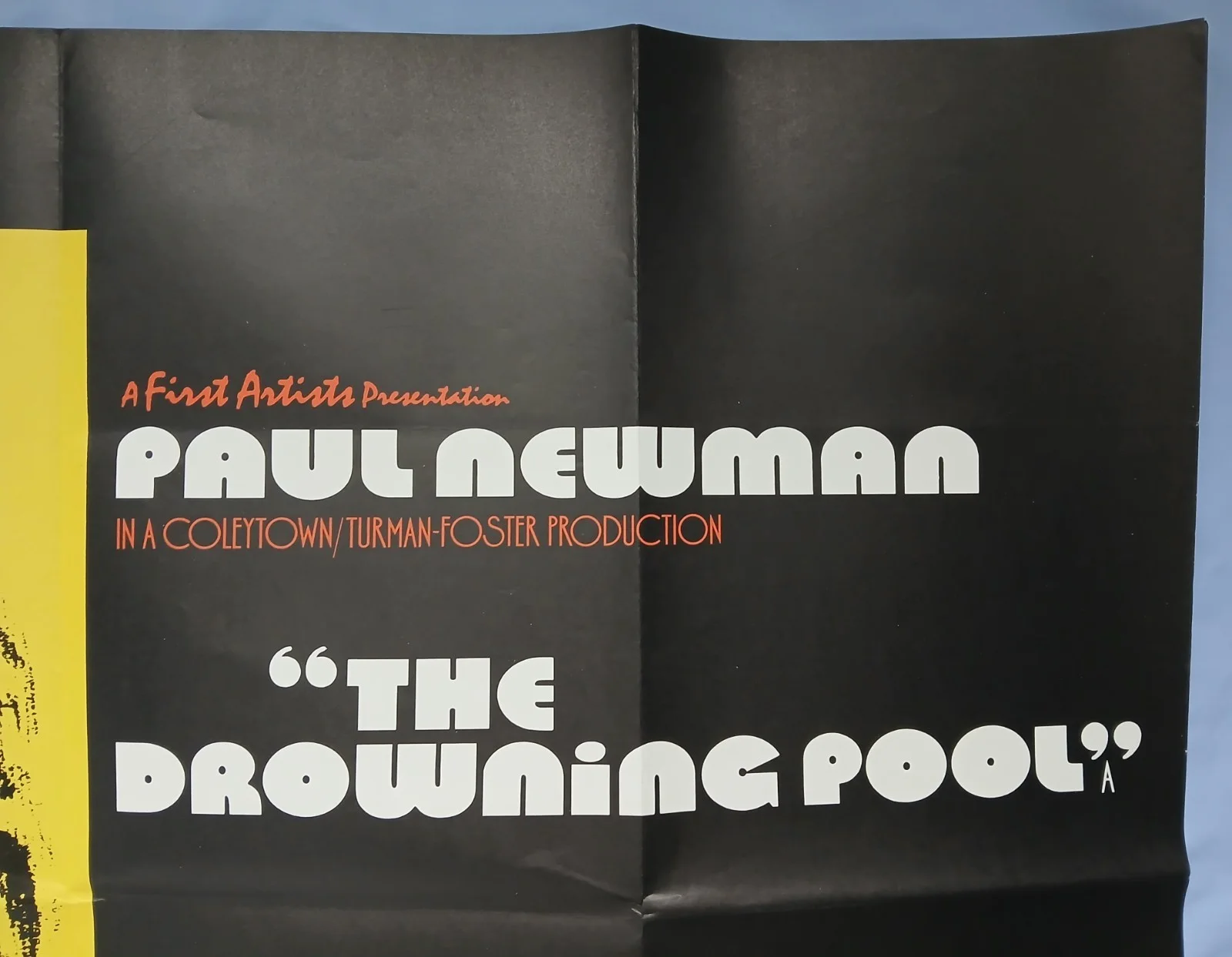 THE DROWNING POOL (1975) original UK quad poster - Paul Newman private eye drama, изображение 3