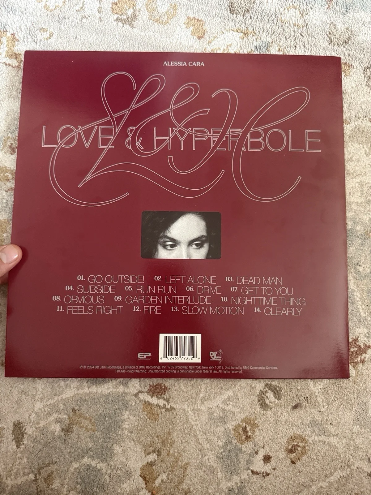 Alessia Cara-SIGNED Love & Hyperbole Black Vinyl NYC FULL AUTOGRAPH RARE, image 2
