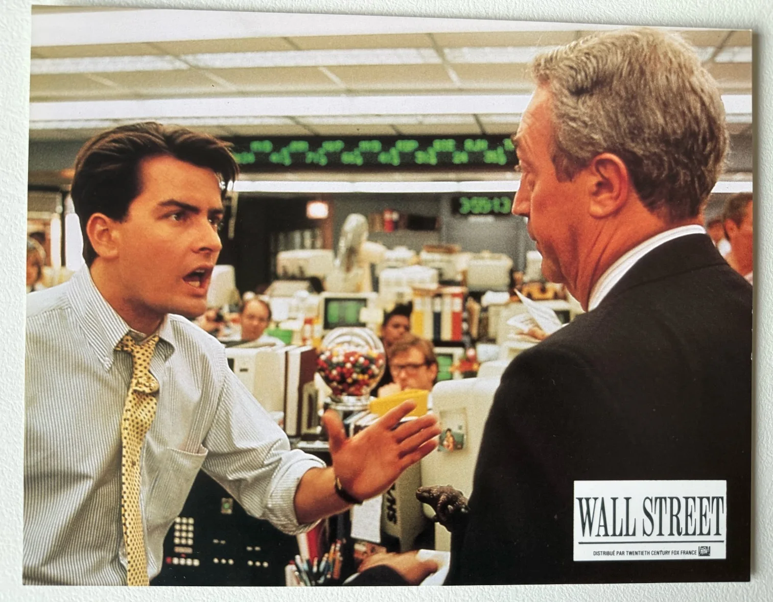 Wall Street 1987 French Lobby Cards x8 + Original Envelope – Michael Douglas, image 4
