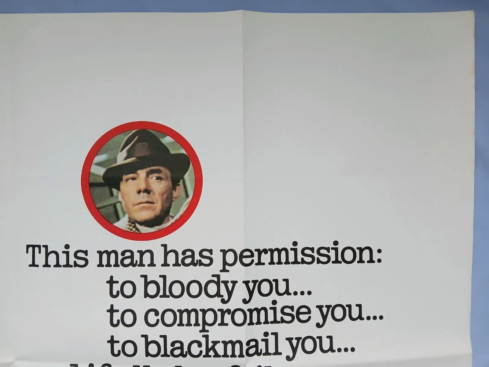 PERMISSION TO KILL (1975) original UK quad poster - Dirk Bogarde, Ava Gardner, image 3